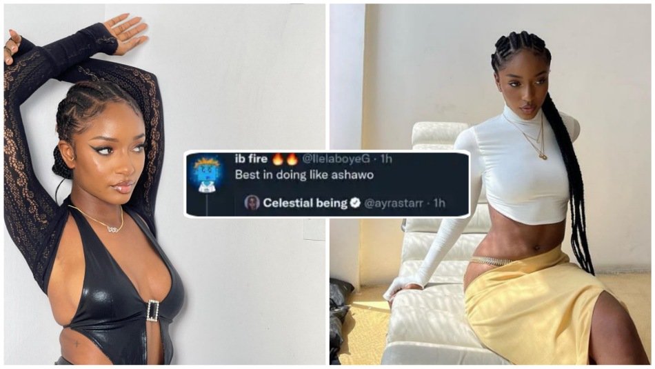 Ayra Starr lambasts Troll who says she is best at doing Ashawo On Twitter Ayra Starr lambasts Troll who says she is best at doing Ashawo On Twitter